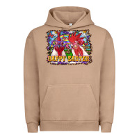 Pigment Burro Happy Easter Roosters Urban Hoodie - RanaPortraitStore