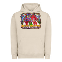 Pigment French Oak Happy Easter Roosters Urban Hoodie - RanaPortraitStore