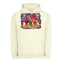 Pigment Pistachio Happy Easter Roosters Urban Hoodie - RanaPortraitStore