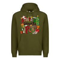Army Green santa's favorite pt Premium Hoodie - Zillion Design Studio