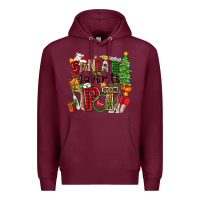 Burgundy santa's favorite pt Premium Hoodie - Zillion Design Studio
