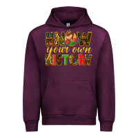 Mauve Wine know your own history Urban Hoodie - texasbilliewilder