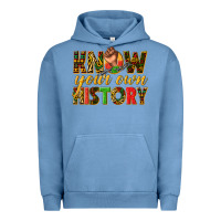 Pigment Pebble Blue know your own history Urban Hoodie - texasbilliewilder