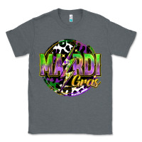 Charcoal Heather mardi gras lightning Classic Tee - FaDigitalArtStudio