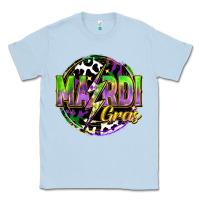 Dusty Blue mardi gras lightning Classic Tee - FaDigitalArtStudio