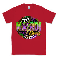 Red mardi gras lightning Classic Tee - FaDigitalArtStudio