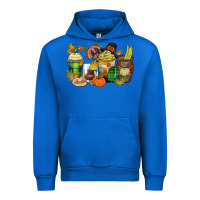 Cobalt thanksgiving coffee cups Urban Hoodie - Zillion Design Studio