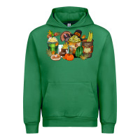 Emerald thanksgiving coffee cups Urban Hoodie - Zillion Design Studio