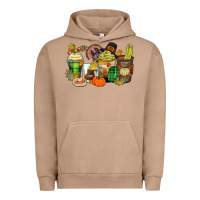 Pigment Burro thanksgiving coffee cups Urban Hoodie - Zillion Design Studio