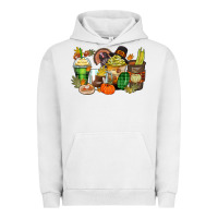 Pigment Lunar Rock thanksgiving coffee cups Urban Hoodie - Zillion Design Studio
