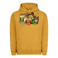 Pigment Peanut Butter thanksgiving coffee cups Urban Hoodie - Zillion Design Studio