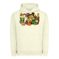 Pigment Pistachio thanksgiving coffee cups Urban Hoodie - Zillion Design Studio
