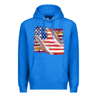 True Royal baseball american flag Premium Hoodie - texasbilliewilder
