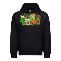 Black t rex coffee cups Urban Hoodie - Zillion Design Studio
