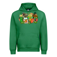 Emerald t rex coffee cups Urban Hoodie - Zillion Design Studio