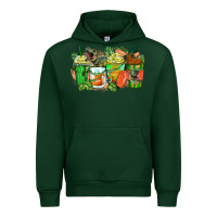 Foreset Green t rex coffee cups Urban Hoodie - Zillion Design Studio