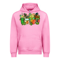 Fuchsia Pink t rex coffee cups Urban Hoodie - Zillion Design Studio