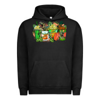 Pigment Black t rex coffee cups Urban Hoodie - Zillion Design Studio