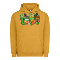 Pigment Peanut Butter t rex coffee cups Urban Hoodie - Zillion Design Studio