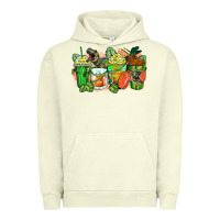 Pigment Pistachio t rex coffee cups Urban Hoodie - Zillion Design Studio