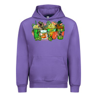 Tulip t rex coffee cups Urban Hoodie - Zillion Design Studio