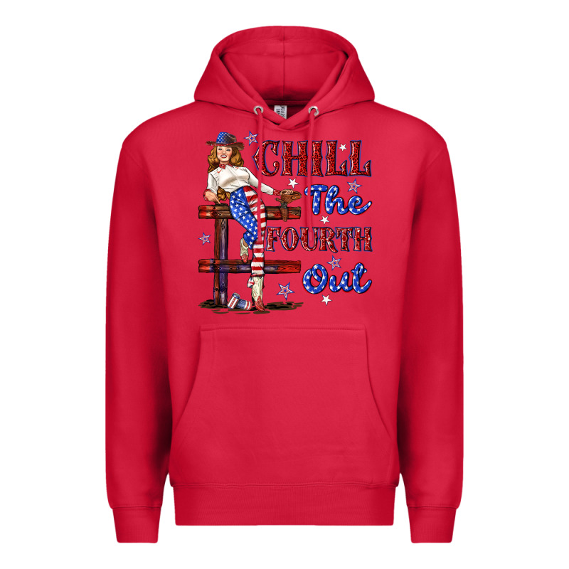 Chill The Fourth Out 4th July Premium Hoodie by texasbilliewilder | Teevron