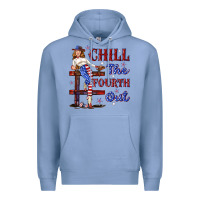 Colony Blue chill the fourth out 4th july Premium Hoodie - texasbilliewilder