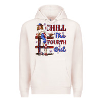 Pale Pink chill the fourth out 4th july Premium Hoodie - texasbilliewilder