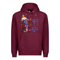 Burgundy chill the fourth out 4th july Premium Hoodie - texasbilliewilder