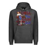 Charcoal Heather chill the fourth out 4th july Premium Hoodie - texasbilliewilder