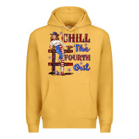 Mustard chill the fourth out 4th july Premium Hoodie - texasbilliewilder