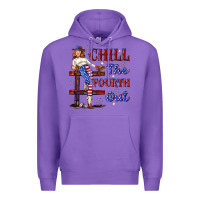 Purple chill the fourth out 4th july Premium Hoodie - texasbilliewilder