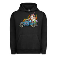 Happy Easter Truck With Bunny Eggs And Carrot Urban Hoodie | Teevron