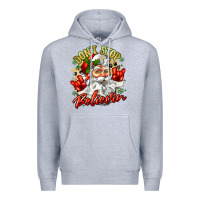 Heather Grey dont stop believin Premium Hoodie - Zillion Design Studio
