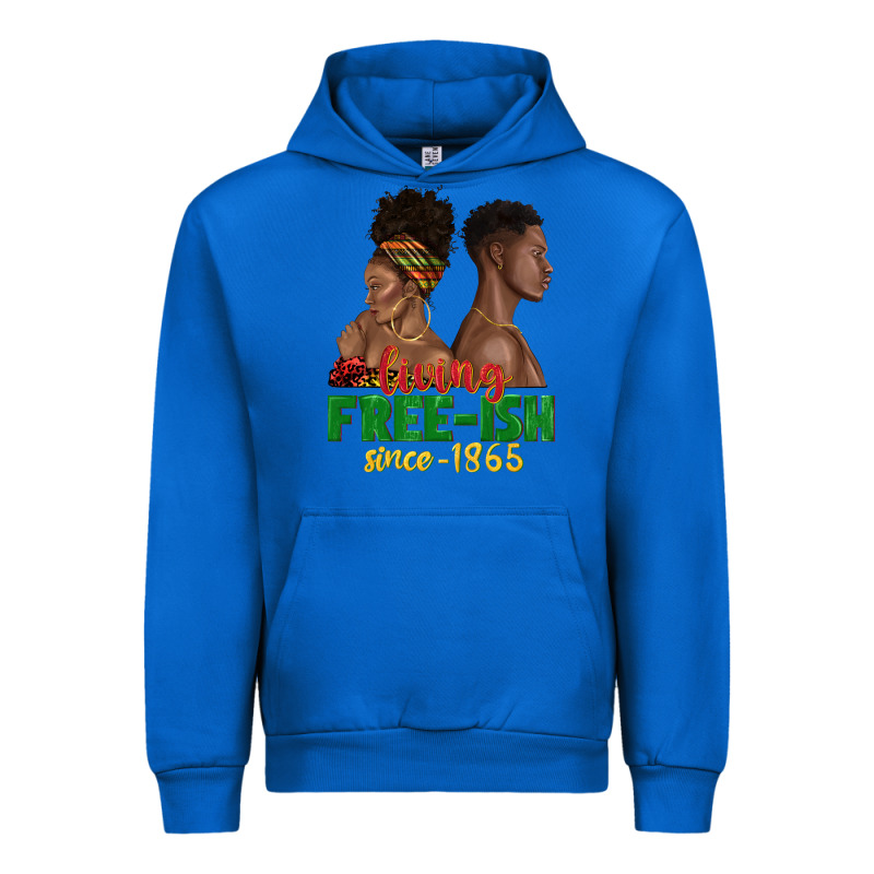 Living Free Ish Since 1865 With Afro Black Woman A Urban Hoodie by texasbilliewilder | Teevron