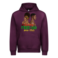 Mauve Wine living free ish since 1865 with afro black woman a Urban Hoodie - texasbilliewilder