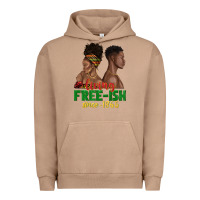 Pigment Burro living free ish since 1865 with afro black woman a Urban Hoodie - texasbilliewilder