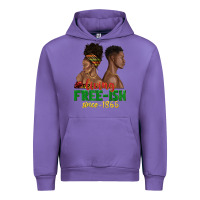 Tulip living free ish since 1865 with afro black woman a Urban Hoodie - texasbilliewilder