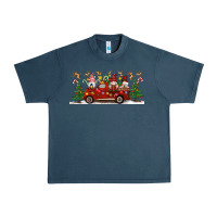 Midnight Navy Christmas Gnome Truck Urban Heavy Tee - Artiststas