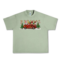 Oil Green Christmas Gnome Truck Urban Heavy Tee - Artiststas