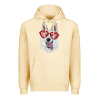 Pina Colada white shepherd with love glasses Premium Hoodie - RanaPortraitStore