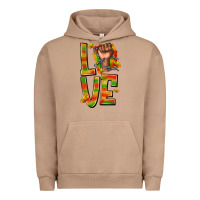 Pigment Burro love juneteenth with fist Urban Hoodie - texasbilliewilder