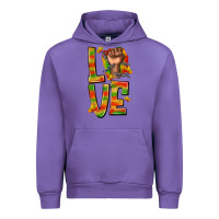 Tulip love juneteenth with fist Urban Hoodie - texasbilliewilder