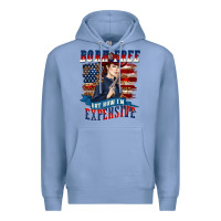 Colony Blue born free but now im expensive Premium Hoodie - texasbilliewilder