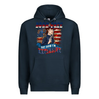 Navy born free but now im expensive Premium Hoodie - texasbilliewilder