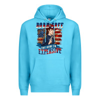 Ocean Blue born free but now im expensive Premium Hoodie - texasbilliewilder