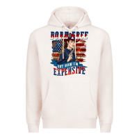 Pale Pink born free but now im expensive Premium Hoodie - texasbilliewilder