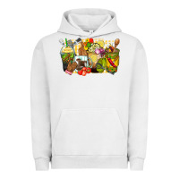 Pigment Lunar Rock lunch lady coffee cups Urban Hoodie - Zillion Design Studio