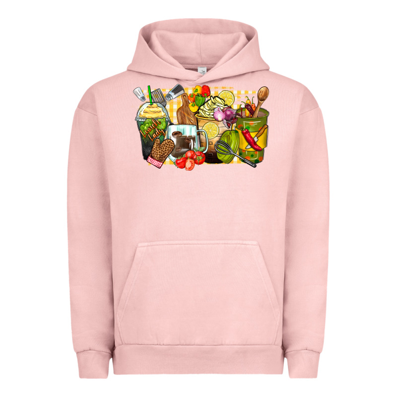 Lunch Lady Coffee Cups Urban Hoodie by Zillion Design Studio | Teevron