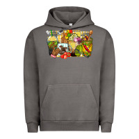 Pigment Tornado lunch lady coffee cups Urban Hoodie - Zillion Design Studio
